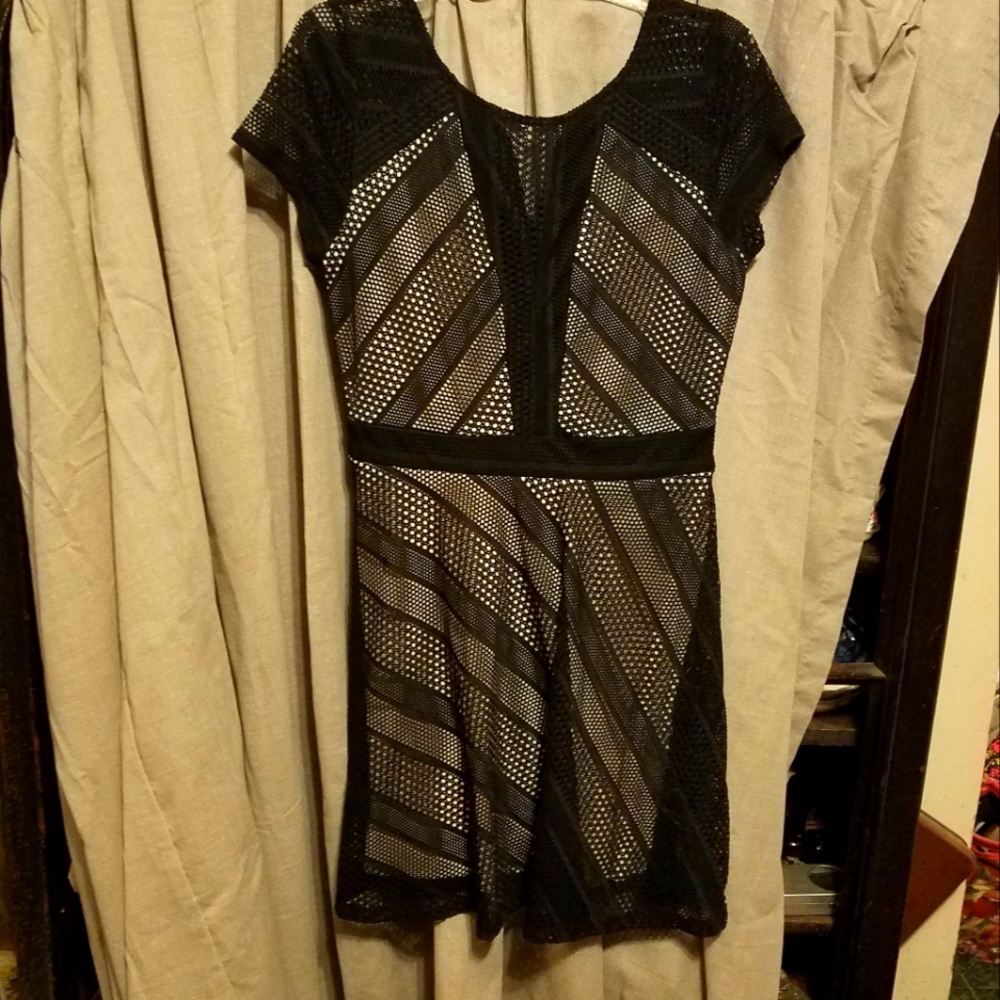Bailey Blue black & cream dress size large